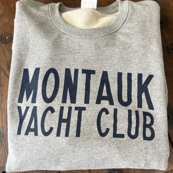 Grey Montauk Yacht Club crew neck sweatshirt - Picture 6 of 6